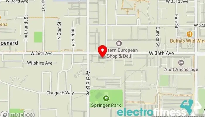 map of Fall Line Fitness Fitness center, Boot camp, Personal trainer, Physical fitness program, Women's personal trainer in Anchorage