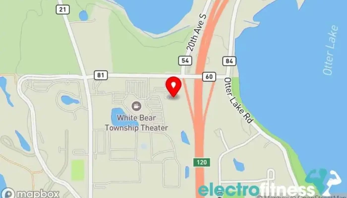 map of Farrell's eXtreme Bodyshaping - FXB White Bear Physical fitness program, Fitness center, Gym, Kickboxing school in White Bear Lake