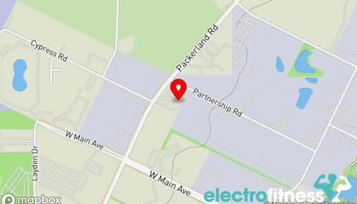 map of FIRE Fitness Camp Packerland Gym in De Pere