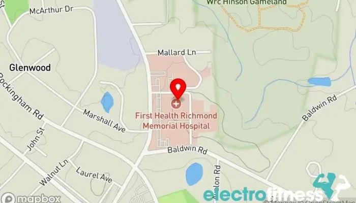 map of FirstHealth Fitness - Richmond Gym in Rockingham