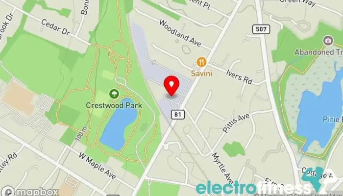 map of Fit Club Gym in Allendale