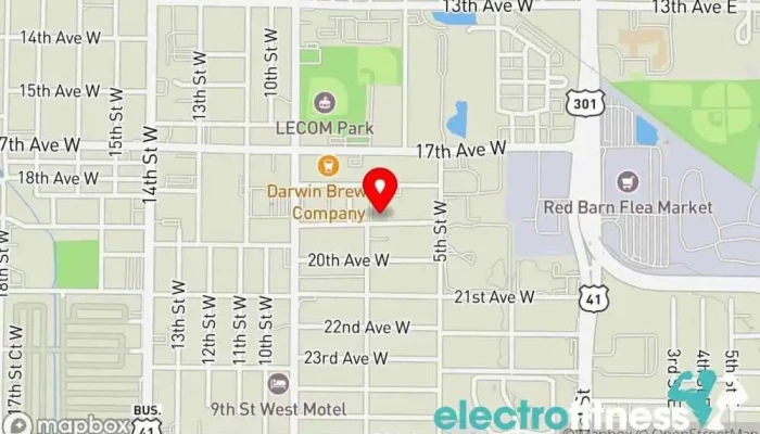 map of Fit Crew Gym, Personal trainer, Weight loss service in Bradenton