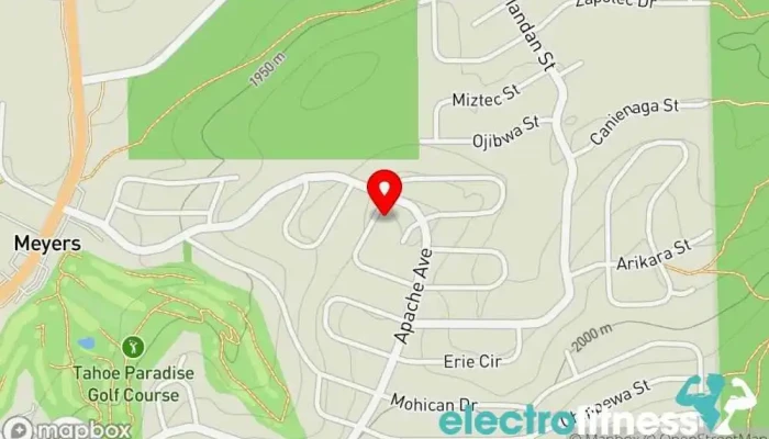 map of Fit Junkee Fitness Personal trainer in South Lake Tahoe
