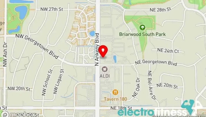 map of Fitness Ankeny 24-7 Gym, Fitness center, Massage therapist, Nutritionist, Personal trainer in Ankeny