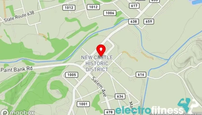 map of Fitness by Holly, Inc. Gym in New Castle