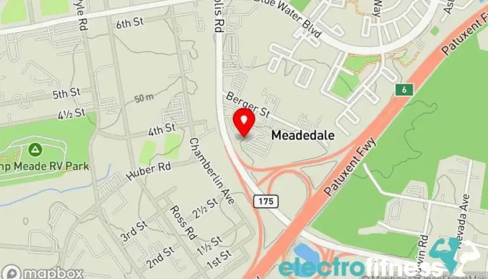 map of Fitness Forever Odenton Gym, Fitness center, Personal trainer, Sports complex in Odenton