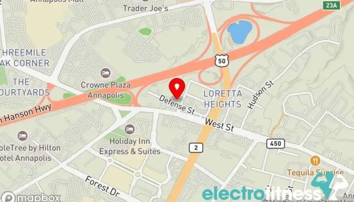 map of Fitness Forum Physical Therapy-Annapolis Physical therapist, Physical therapy clinic in Annapolis