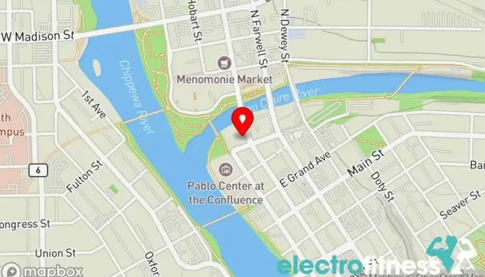 map of Fitness Freedom Fitness center, Gym, Personal trainer in Eau Claire