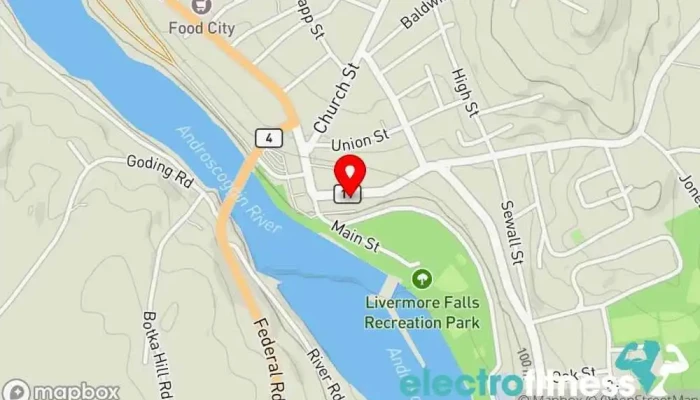 map of Fitness Stylz Inc Gym in Livermore Falls