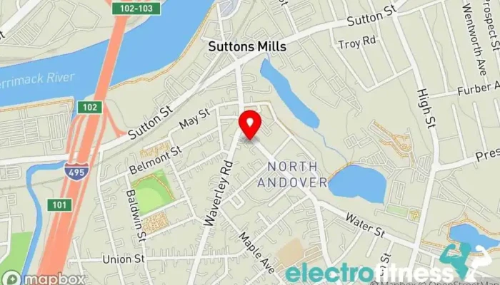 map of Fitness Together - Northandover Gym, Fitness center, Personal trainer, Physical fitness program in North Andover