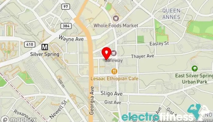 map of Fitness Together Personal trainer, Fitness center, Gym in Silver Spring