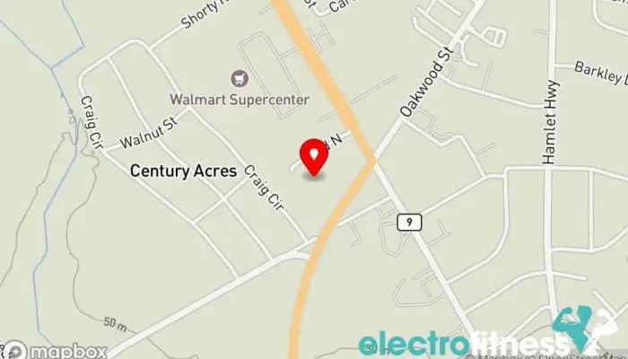 map of Fitness Worldwide Gym Gym in Bennettsville