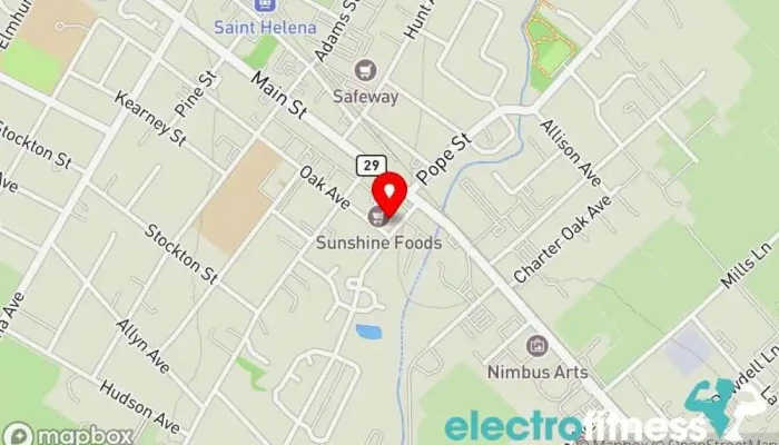 map of FITNV Group Fitness and Personal Training Gym in St Helena