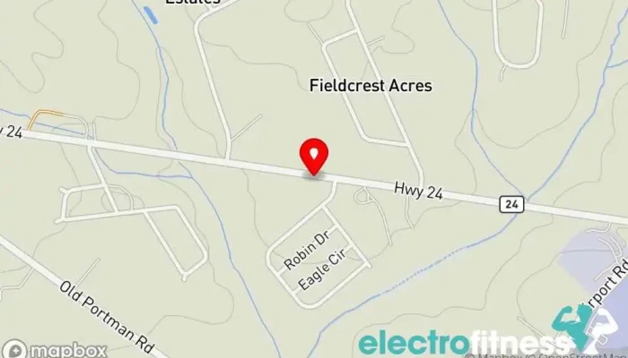 map of Forged Fitness Gym in Anderson