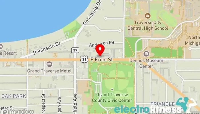 map of Form Modern Pilates Pilates studio in Traverse City