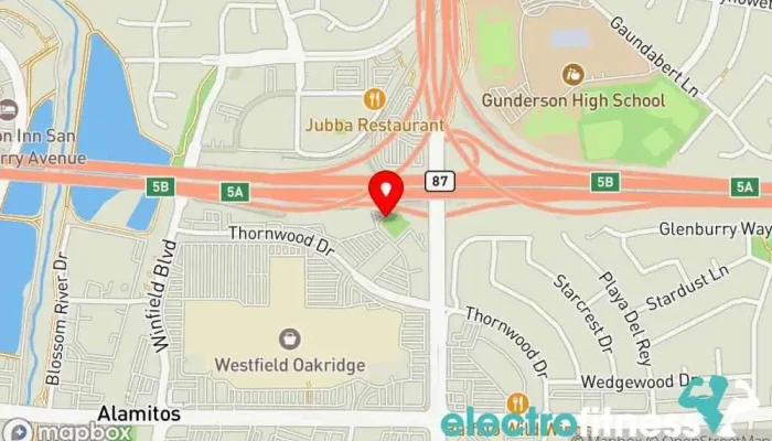 map of Forma Gym San Jose Fitness center, Ballroom dance instructor, Hip hop dance class, Indoor cycling, Outdoor swimming pool, Personal trainer, Spa and health club, Swimming pool, Yoga studio in San Jose