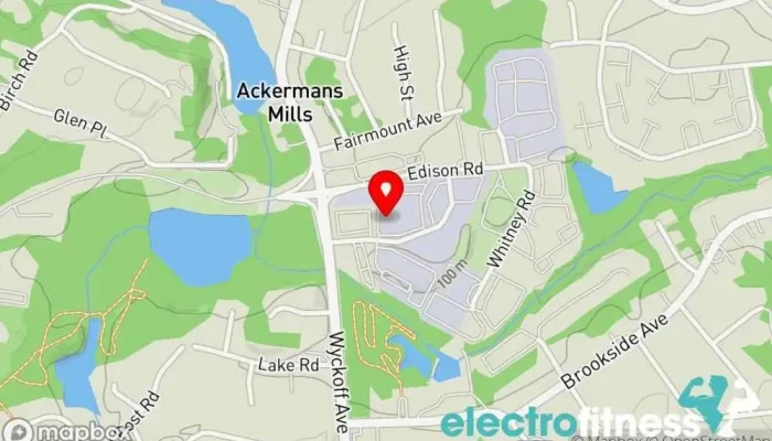 map of FORWARD fitness studio Fitness center in Mahwah