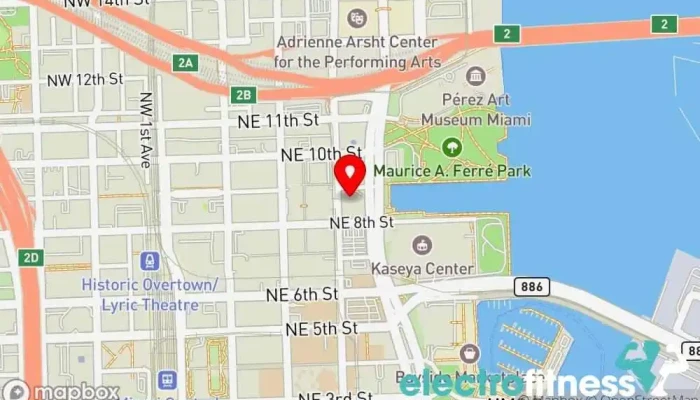map of Freedom Fitness Fitness center, Body shaping class, Boxing gym, Gym, Martial arts school, Nutritionist, Personal trainer, Pilates studio, Weight loss service, Yoga studio in Miami