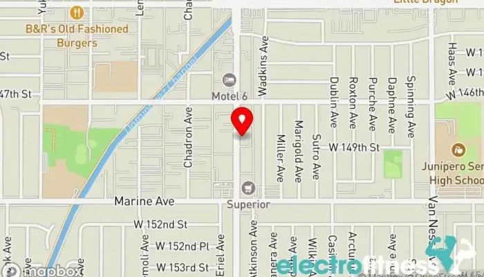 map of Fuerza Gym Gym in Gardena