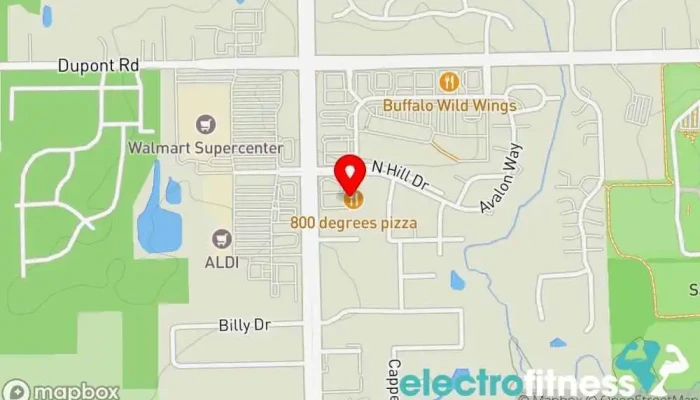 map of FW Cycle House Fitness center in Fort Wayne