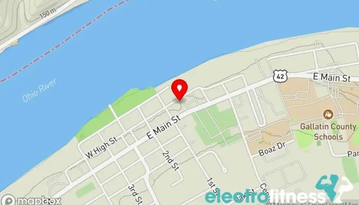 map of Gallatin Fitness - Workout Facility (Gallatin County Fitness) Fitness center, Gym in Warsaw
