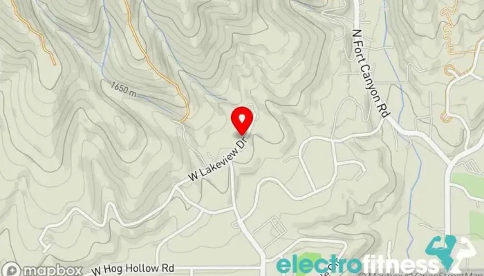 map of Garrett's Gym in Alpine