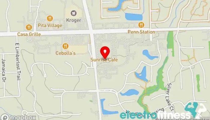 map of Ginkgo Yoga & Barre Yoga studio, Fitness center, Meditation center in Fort Wayne