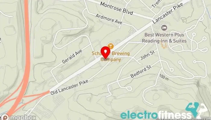 map of Good Life Fitness Institute Gym, Fitness center in Reading
