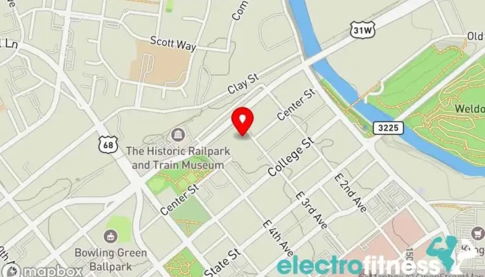 map of Gym Gym in Bowling Green