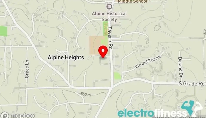 map of Gym Trix Gymnastics center in Alpine