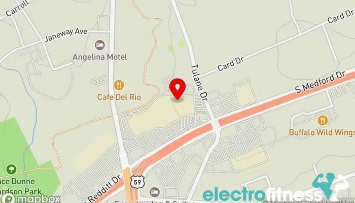 map of Hibbett Sports Shoe store, Clothing store, Fashion accessories store, Men's clothing store, Women's clothing store, Youth clothing store in Lufkin