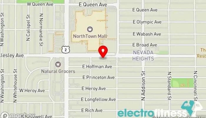 map of Hillyard Hammers BoxFit Boxing gym in Spokane