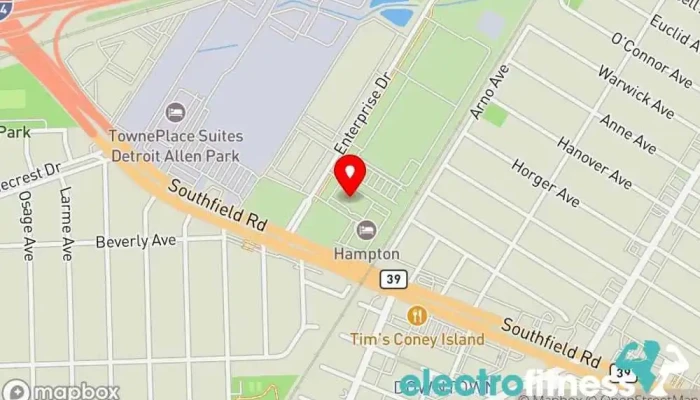 map of Holiday Inn Express & Suites Allen Park by IHG Hotel, Conference center, Wedding venue in Allen Park
