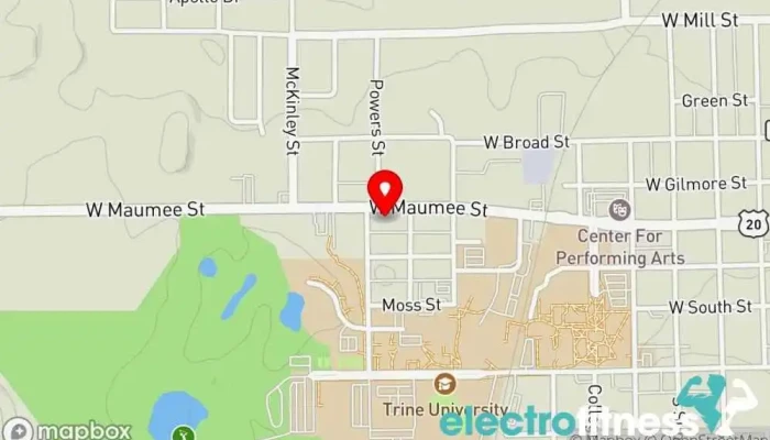 map of Hometown Pilates Pilates studio, Physical fitness program in Angola