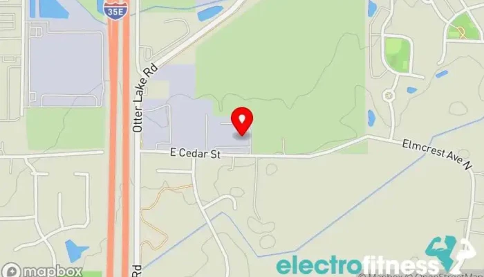 map of Honor Fitness Fitness center in Hugo