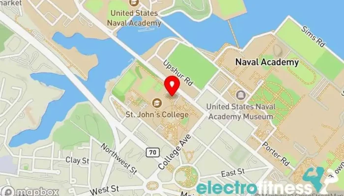 map of Iglehart Gym Gym in Annapolis