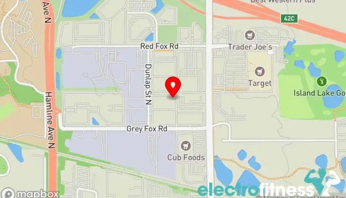 map of In Motion Fitness Gym, Personal trainer, Physical fitness program in Arden Hills
