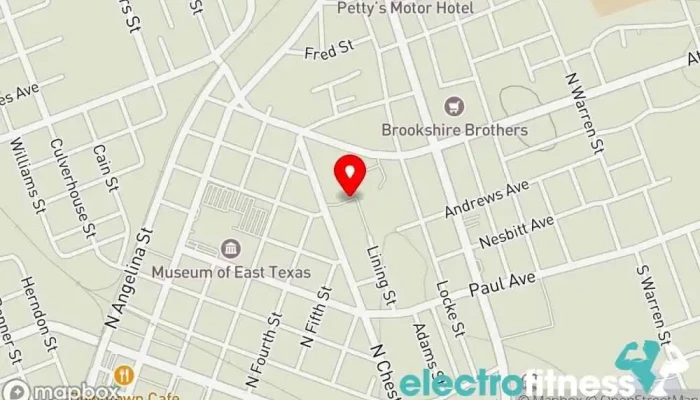 map of Inez Tims Apartments Apartment building, Non-profit organization in Lufkin