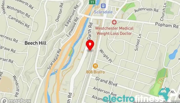map of IRON VAULT Gym in Scarsdale