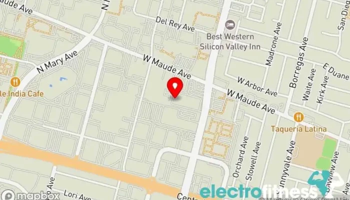 map of Ironwill Fitness Gym, Personal trainer, Physical fitness program, Weight loss service in Sunnyvale