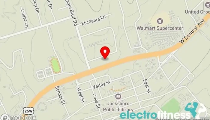map of Isaac's 24/7 Gym Gym in Jacksboro