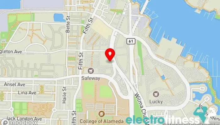 map of Island Grit Crossfit Gym in Alameda