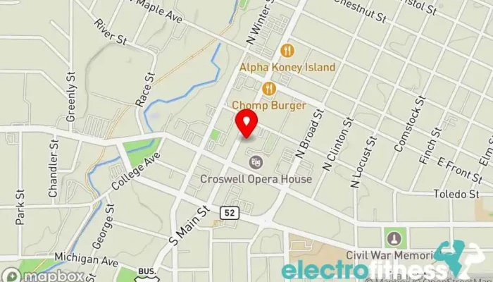 map of JABS Physical fitness program in Adrian