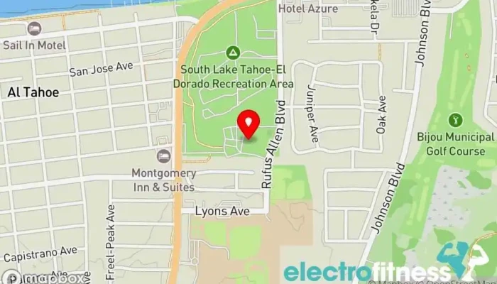 map of Jazzercise Physical fitness program in South Lake Tahoe