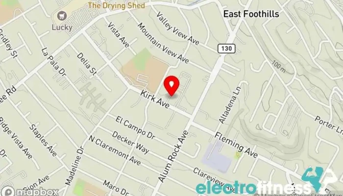 map of Jazzercise Gym in San Jose