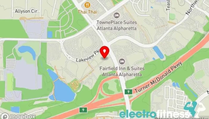 map of JETSET Pilates - Alpharetta Pilates studio, Physical fitness program in Alpharetta