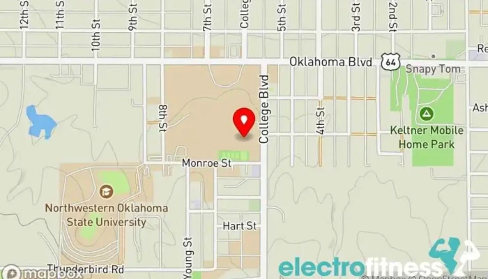 map of J.R. Holder Wellness Center Wellness center in Alva