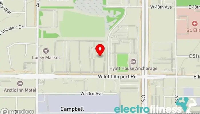 map of Kali force Martial arts club in Anchorage