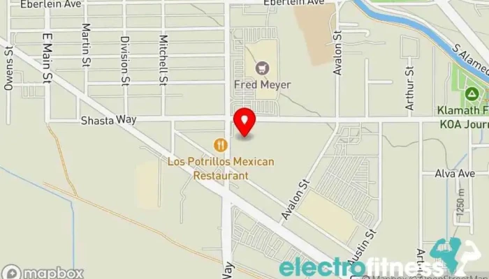map of Karen A. Volpe, PT Physical therapist, Personal trainer in Klamath Falls
