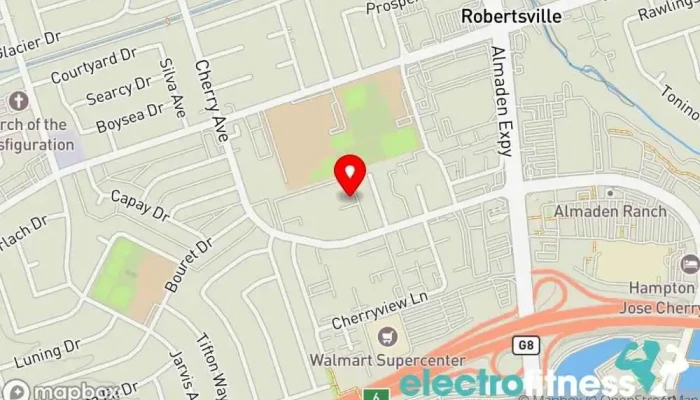 map of KB Fitness Exercise Studio Personal trainer, Boot camp, Nutritionist, Pilates studio, Weight loss service, Yoga studio in San Jose